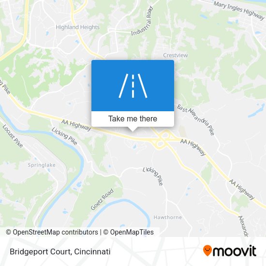 Bridgeport Court map