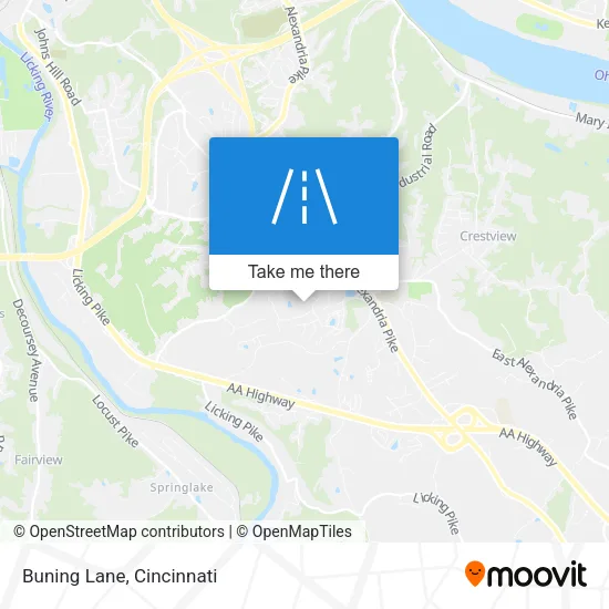 Mapa de Buning Lane