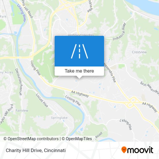 Charity Hill Drive map