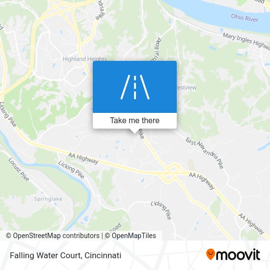 Falling Water Court map