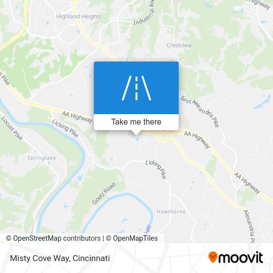 Mapa de Misty Cove Way