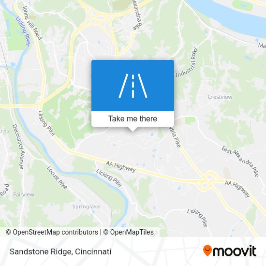 Mapa de Sandstone Ridge