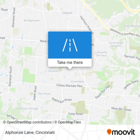 Mapa de Alphonse Lane