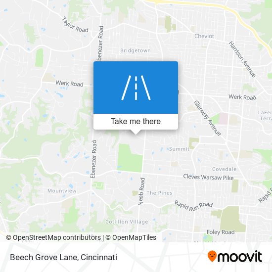 Beech Grove Lane map