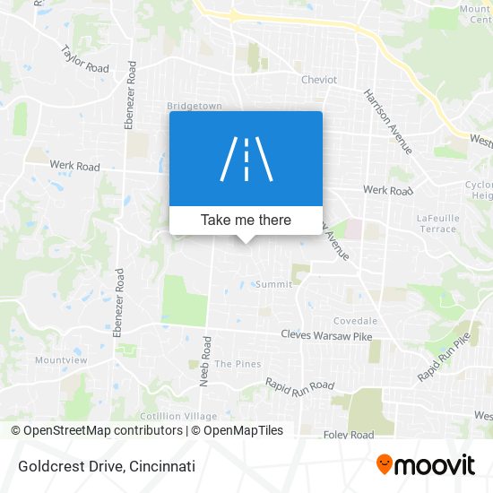 Goldcrest Drive map