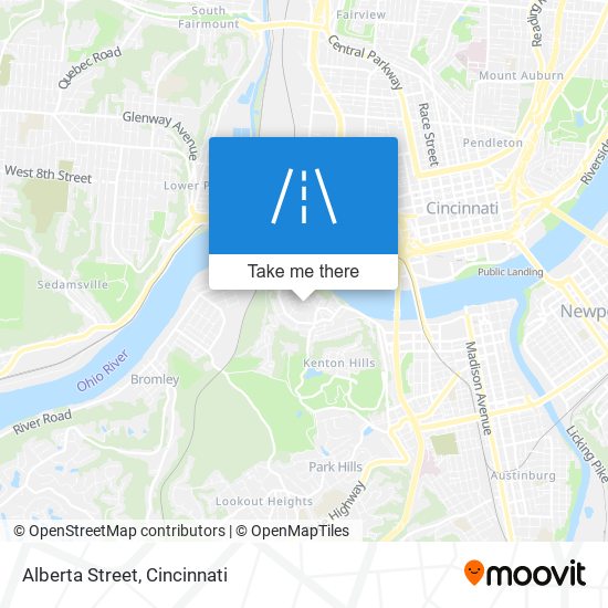 Alberta Street map