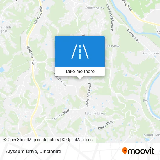 Alyssum Drive map