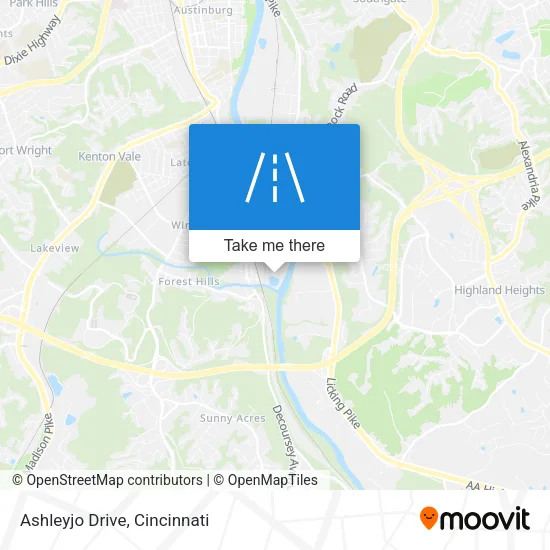 Ashleyjo Drive map