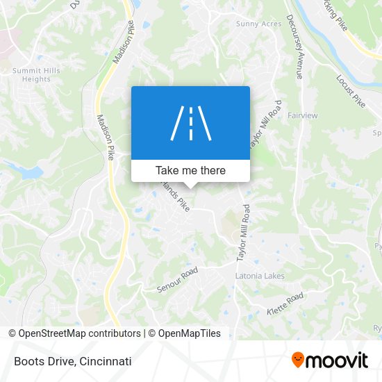 Mapa de Boots Drive