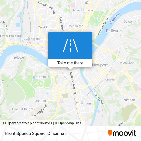 Mapa de Brent Spence Square