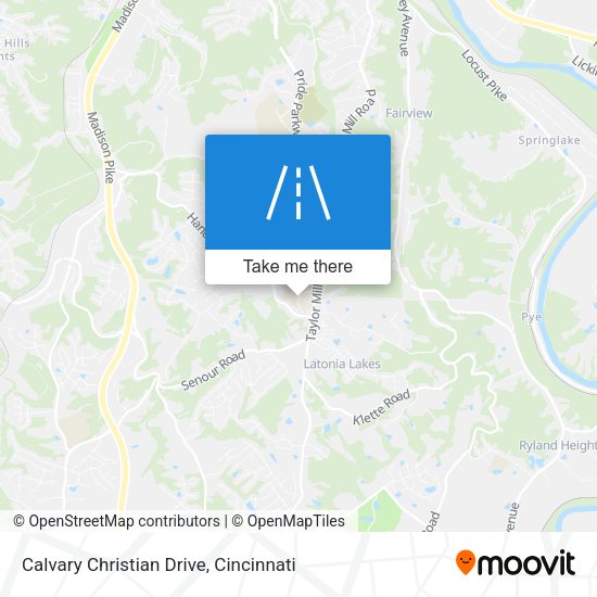 Calvary Christian Drive map
