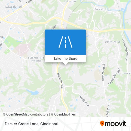 Decker Crane Lane map