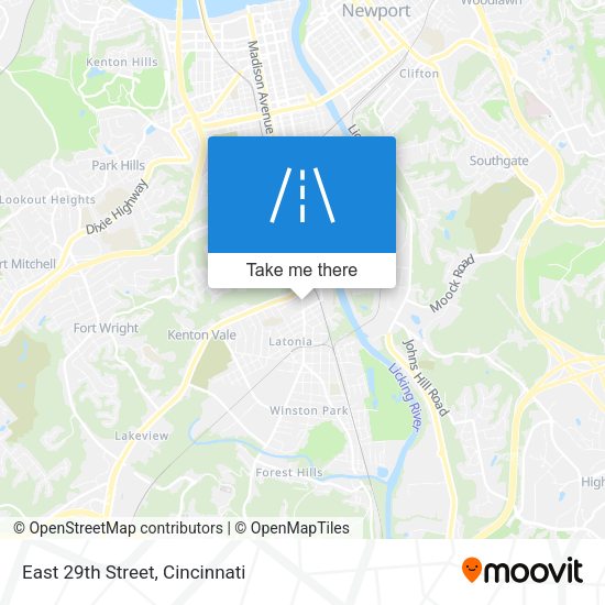 Mapa de East 29th Street