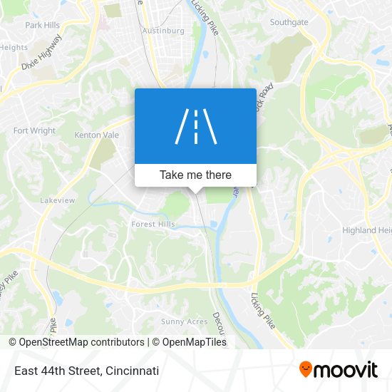 Mapa de East 44th Street