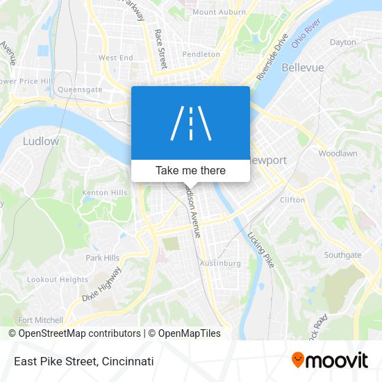 East Pike Street map