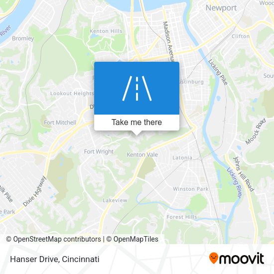 Mapa de Hanser Drive