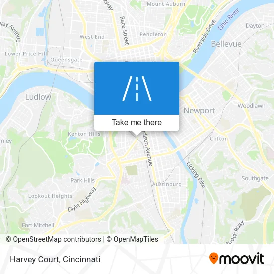 Mapa de Harvey Court