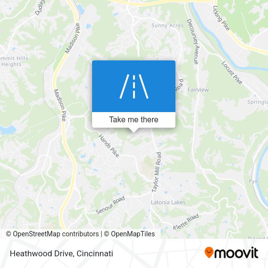 Heathwood Drive map