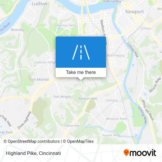 Highland Pike map