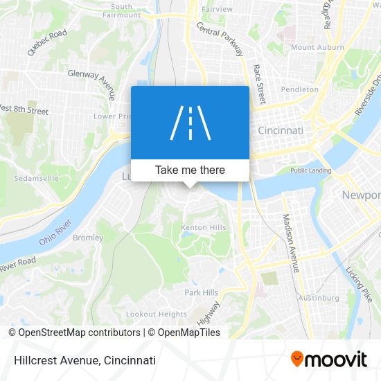Mapa de Hillcrest Avenue