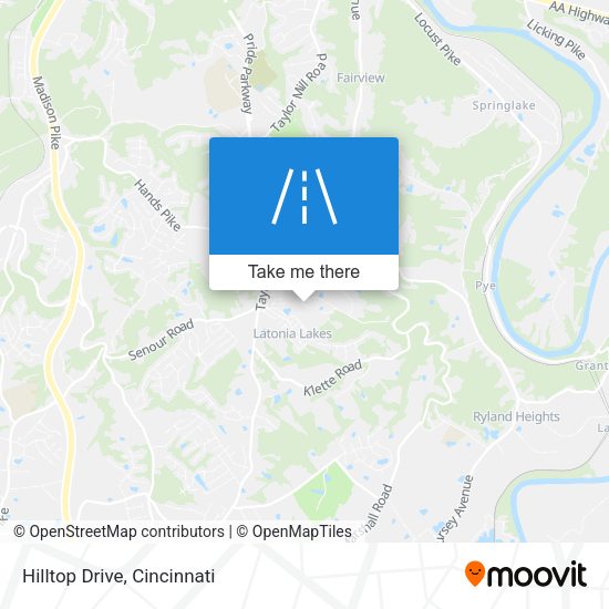 Mapa de Hilltop Drive