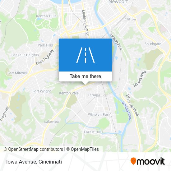Mapa de Iowa Avenue