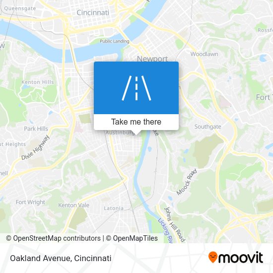 Mapa de Oakland Avenue
