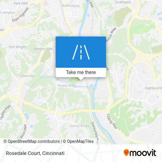 Mapa de Rosedale Court