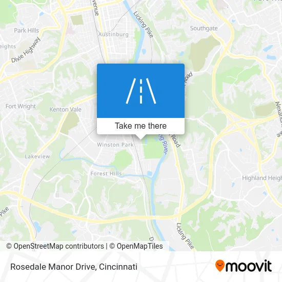 Rosedale Manor Drive map