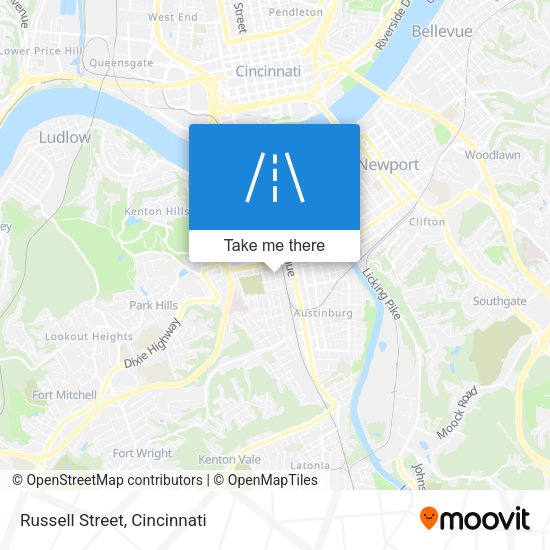 Mapa de Russell Street