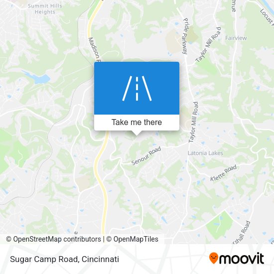 Sugar Camp Road map