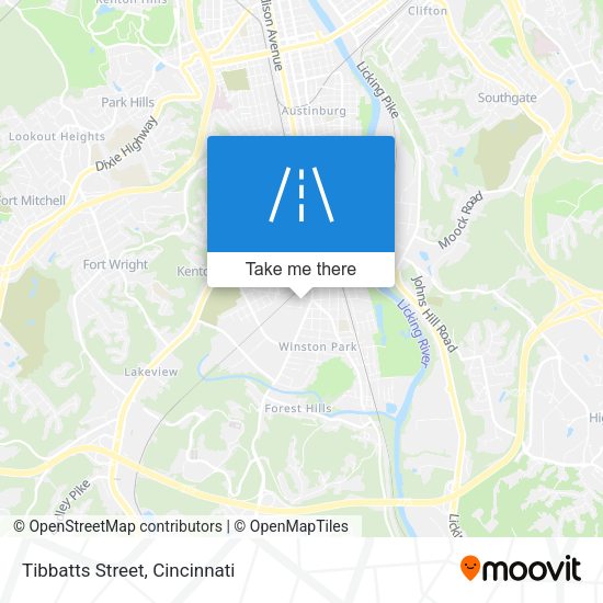 Mapa de Tibbatts Street
