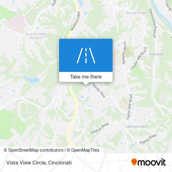 Vista View Circle map