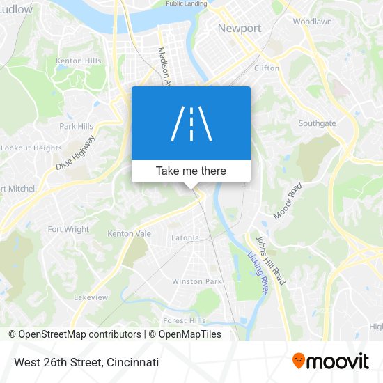 Mapa de West 26th Street