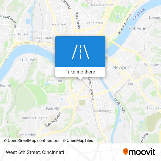 Mapa de West 6th Street