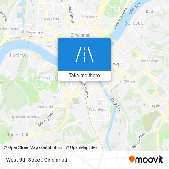 Mapa de West 9th Street