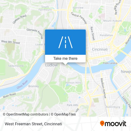 West Freeman Street map