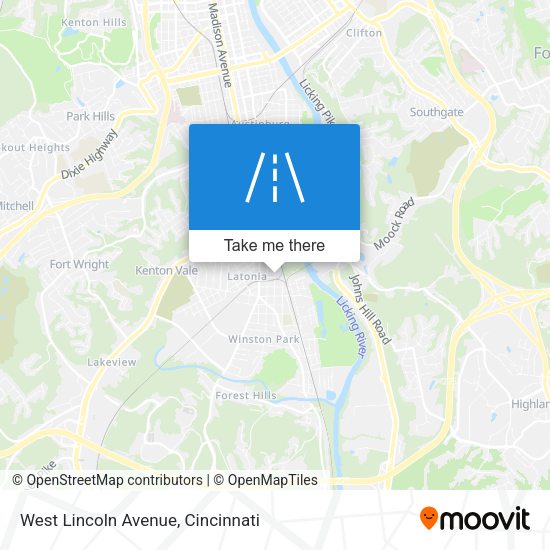 West Lincoln Avenue map