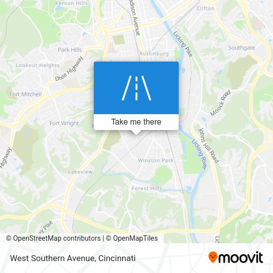 West Southern Avenue map