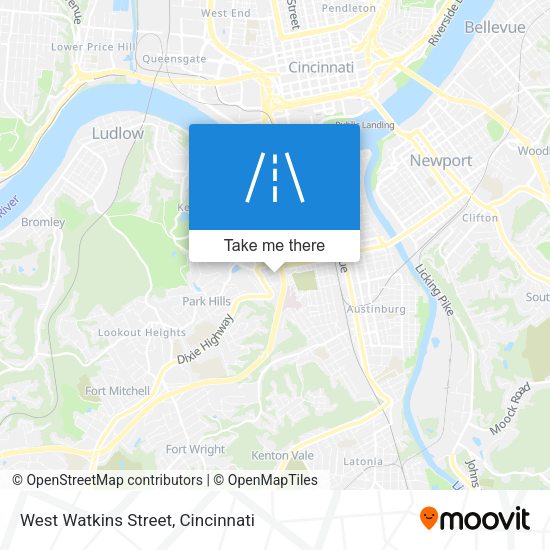 West Watkins Street map