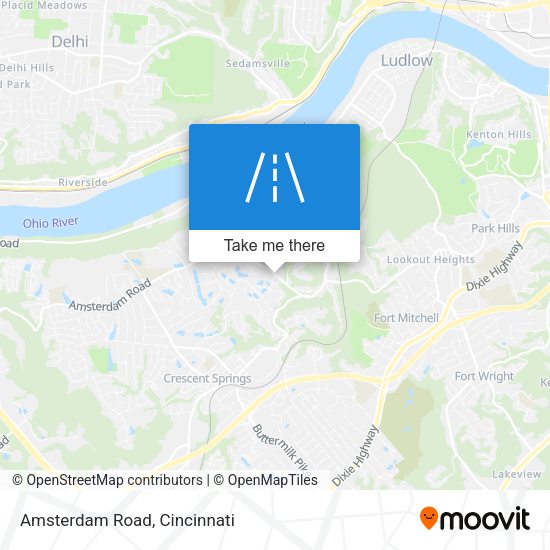 Mapa de Amsterdam Road