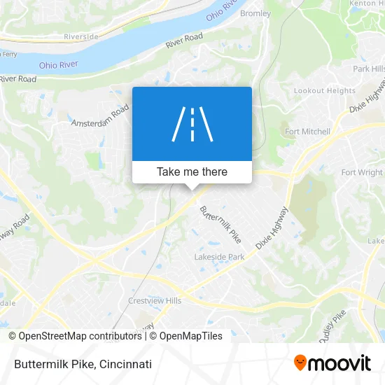 Buttermilk Pike map