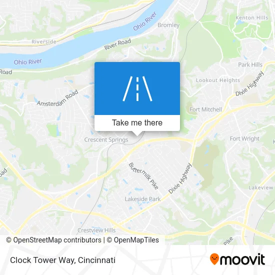 Clock Tower Way map