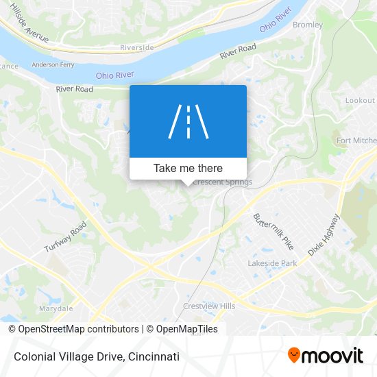 Colonial Village Drive map