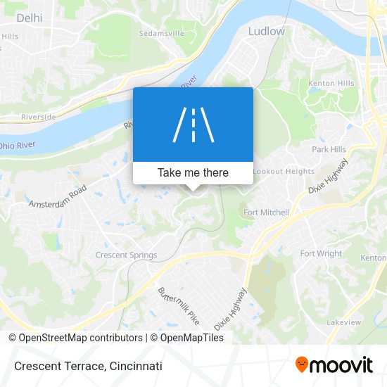 Mapa de Crescent Terrace