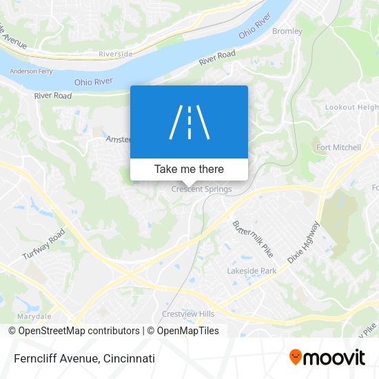 Ferncliff Avenue map