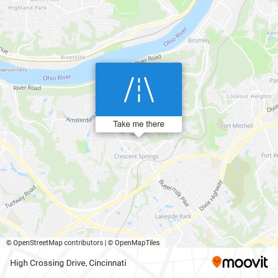 High Crossing Drive map