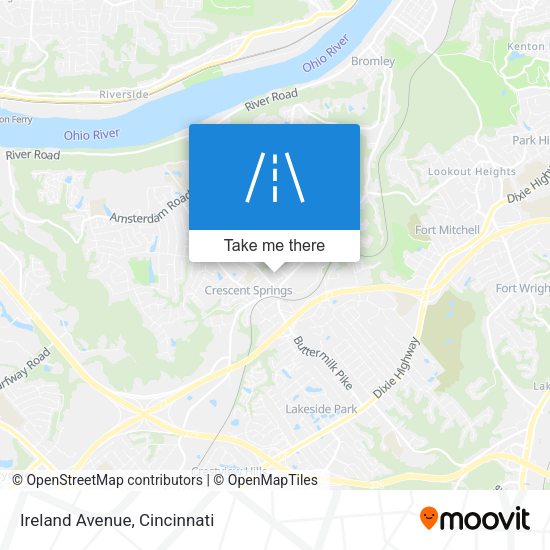 Mapa de Ireland Avenue