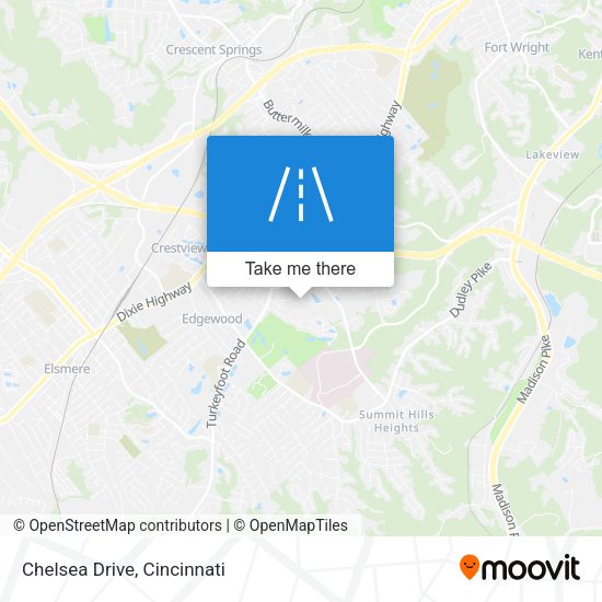 Chelsea Drive map