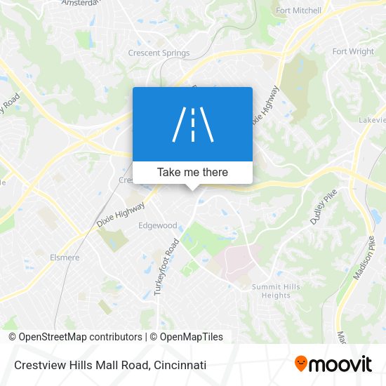 Mapa de Crestview Hills Mall Road